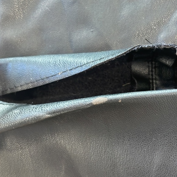 Zara Faux Leather Flare Pants with Zipper at hem in Black Size Medium - Picture 12 of 12